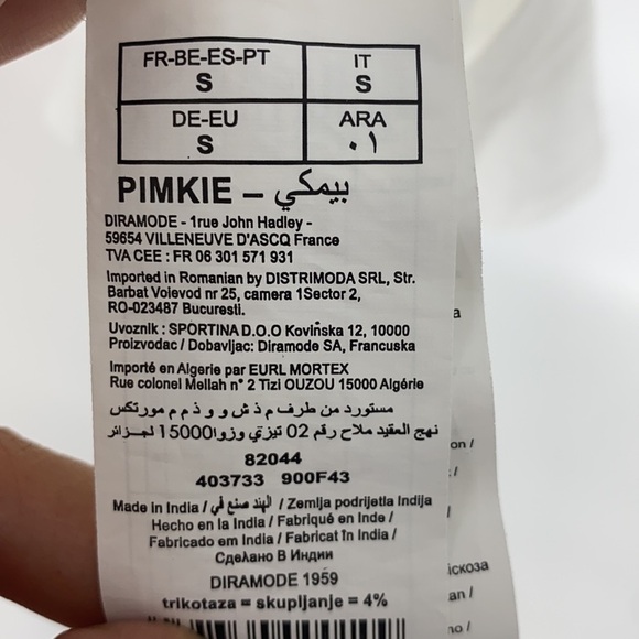 Collection Pimkie Women's White Short-Sleeve Shirt Red Floral Embroidery Small - Picture 5 of 8